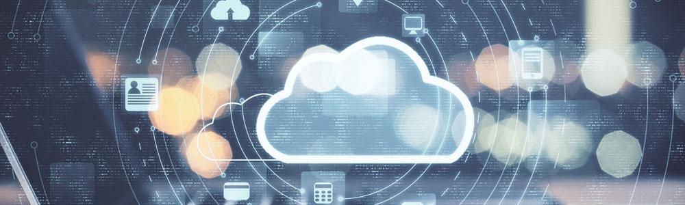 Cloud network on laptop