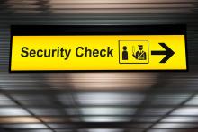 Security check sign