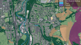 An example of the land cover classifications available - photo from Ordnace Survey