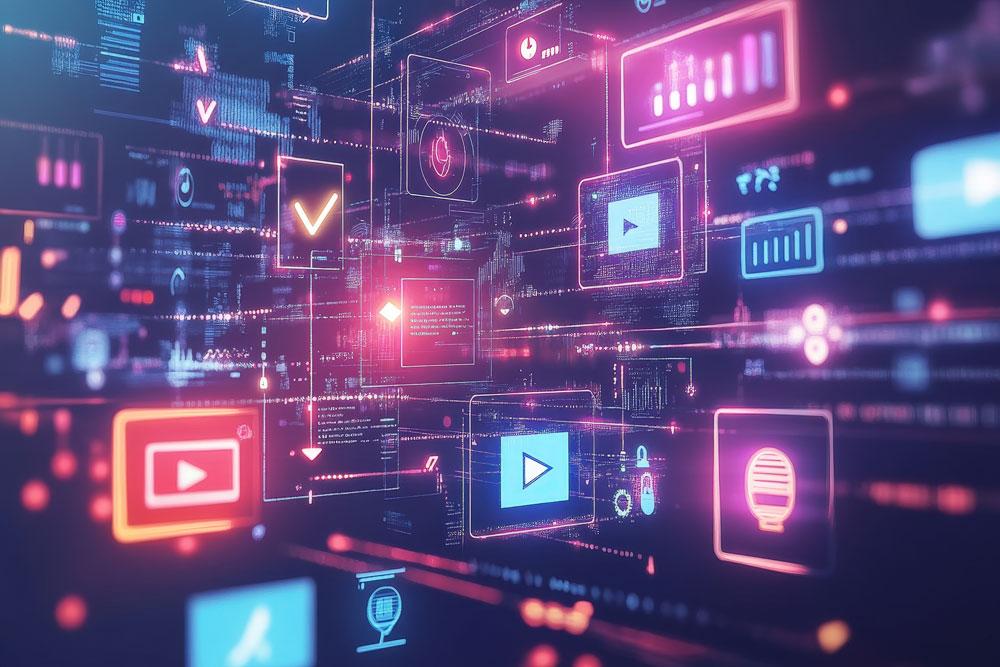 Digital markets conceptual art.