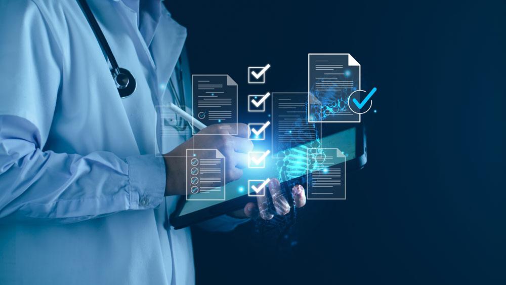 Doctor using AI