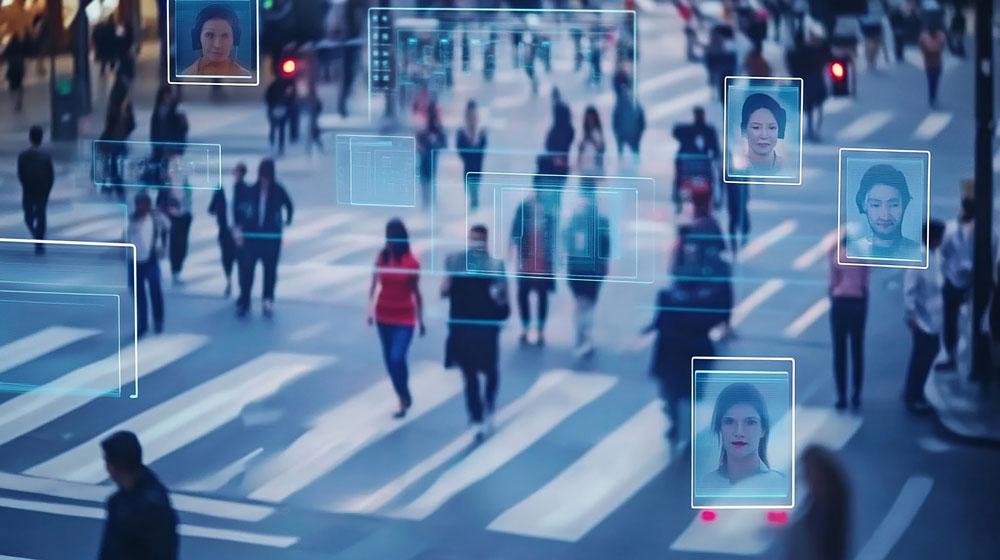 Facial recognition concept